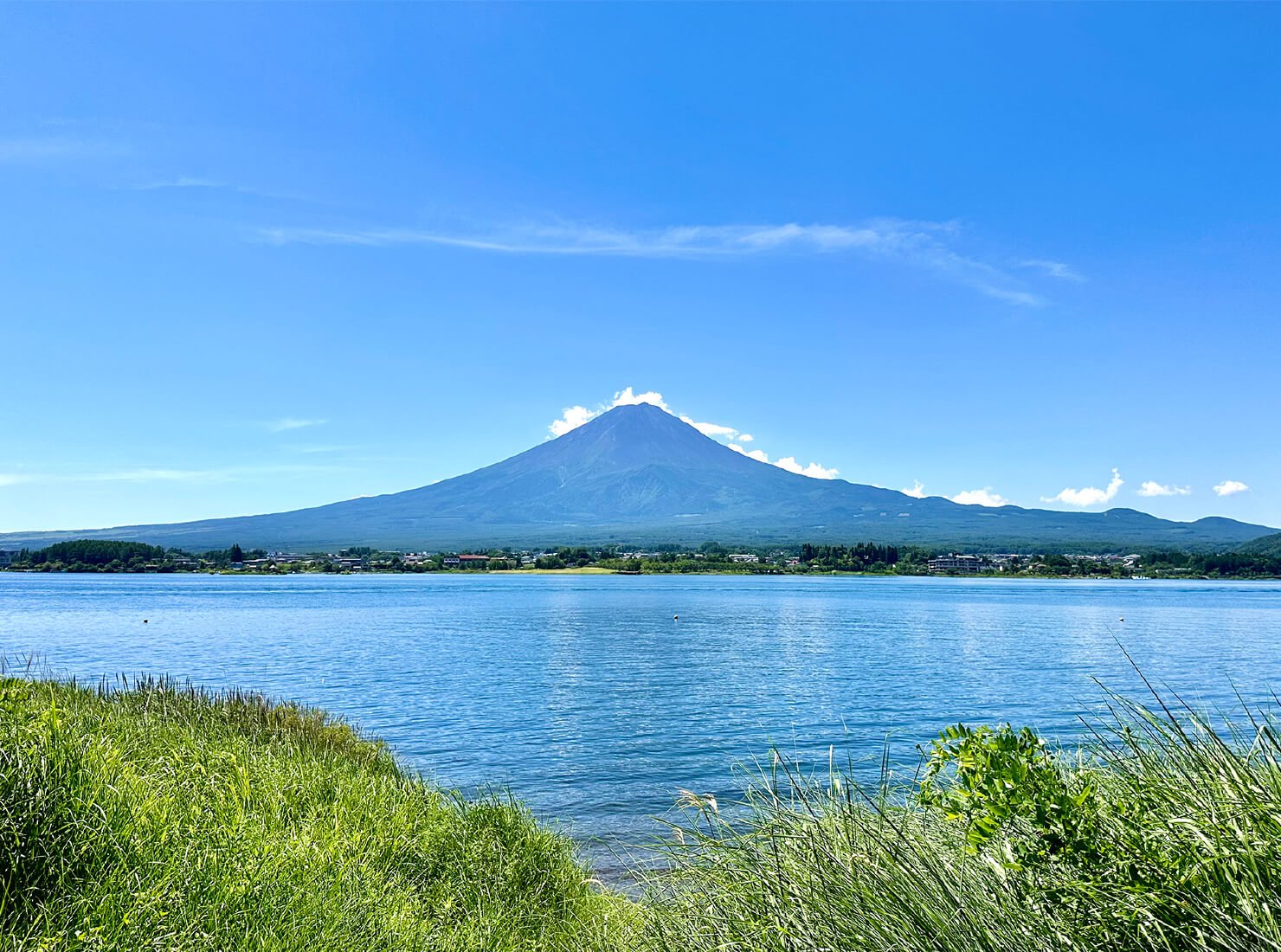 霊峰富士の景色と河口湖
